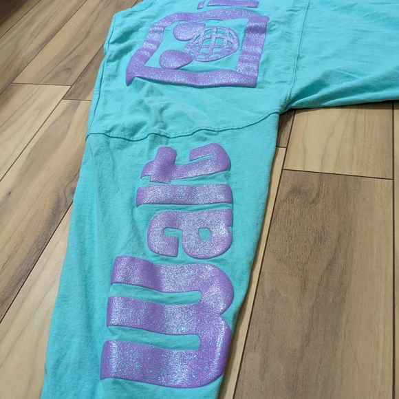 EUC! Walt Disney World Spirit Jersey Blue And Purple Ariel Theme Adult XL - Picture 2 of 13